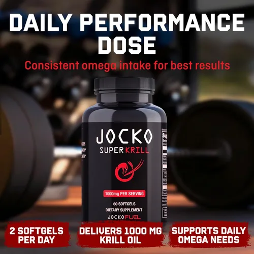 Miniatura 4 de Jocko Fuel Aceite de krill antártico Omega 3 Suplementos de ácidos grasos DHA y EPA - 1000 mg cápsulas blandas - Apoya las articulaciones