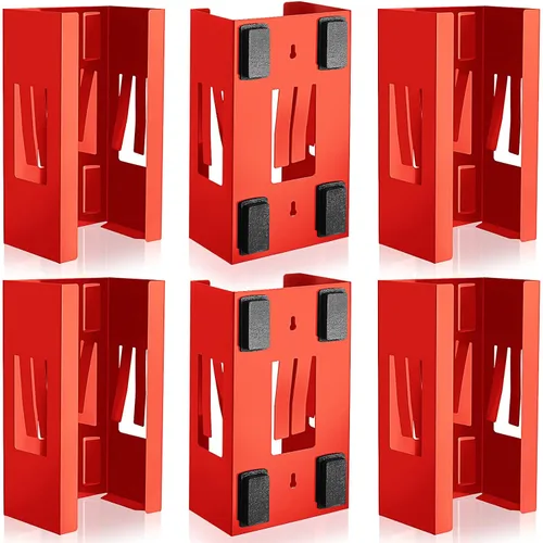 Miniatura 10 de Lounsweer 2 soportes magnéticos dispensadores de guantes de montaje en pared, cajas de guantes de calidad comercial, toallitas, papel para caja