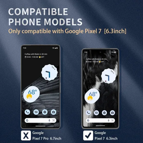Miniatura 2 de Funda transparente para Google Pixel 7. Funda protectora de silicona TPU de plástico transparente para Google Pixel 7
