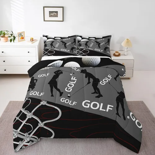 Miniatura 8 de Juego de ropa de cama de hockey sobre hielo para niños, adolescentes y adultos, juegos de edredón de disco de hockey, regalo para fanáticos