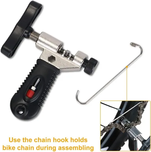 Miniatura 2 de WOTOW Kit de herramientas de reparación de cadena de bicicleta, alicates maestros de eslabones para bicicleta, removedor de alicates y rompedor