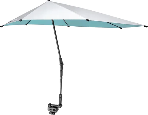 G4Free Sombrilla ajustable UPF 50+ XL con abrazadera universal, protección UV, sombrilla para silla de playa, cochecito, silla de ruedas, carrito de