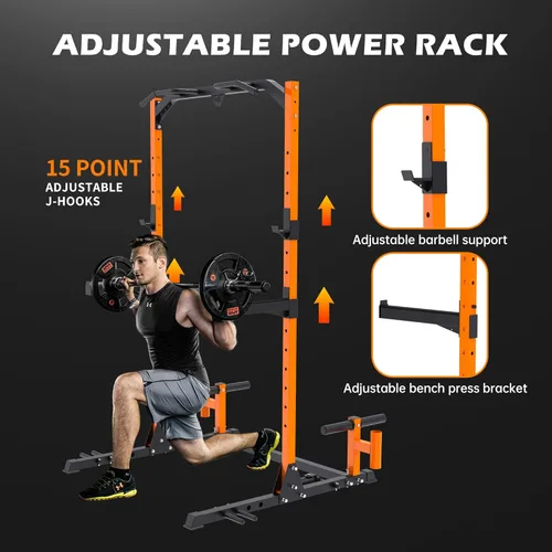 Miniatura 2 de leikefitness Equipo de ejercicio multifunción de torre de energía, estación de inmersión para dominadas, altura ajustable para gimnasio en casa