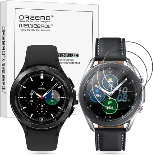 Miniatura 9 de Orzero Paquete de 3 protectores de pantalla para reloj inteligente compatible con Garmin Vivomove 3S (no para Garmin Venue 3S), vidrio templado