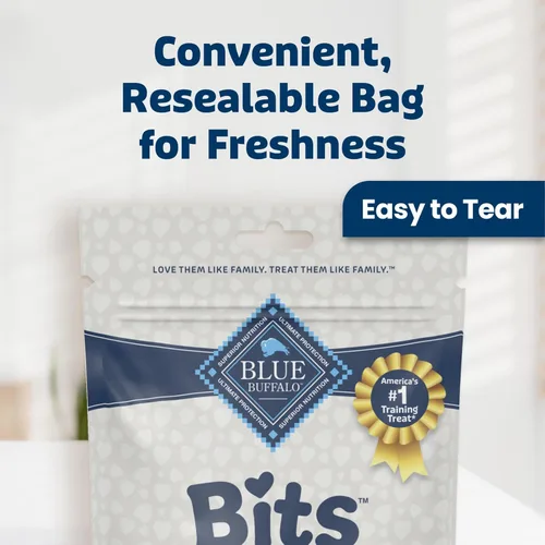Miniatura 4 de Blue Buffalo Bits Golosinas Suaves para Perros para Entrenamiento, Hechas con Ingredientes Naturales y Mejoradas con DHA, Receta de Carne de Res