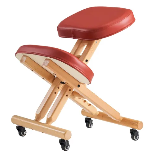 Miniatura 4 de Master Massage - Silla plegable ergonómica de madera para oficina, silla plegable de madera para corrección de postura en el hogar, mejora tu