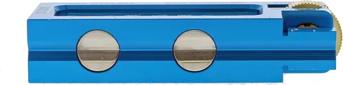 Miniatura 6 de Nivel Eléctrico IDEAL 35-206 Nivel de Electricista de Aluminio CNC Mecanizado con 2 Viales de Acrílico, Mordaza Magnética, Enrollador de Pulgar, Azul