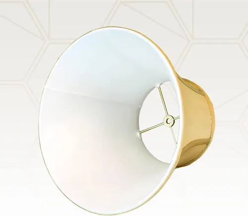 Miniatura 3 de Royal Designs - Pantalla de campana modificada, oro antiguo, 6.5 x 10 x 8.5 pulgadas
