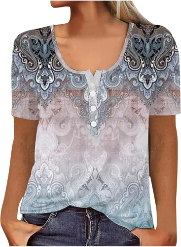 Womens Shirts Dressy Casual 2023 Tshirts T-Shirts Leisure Tops Teen Girls Flowy Womens Tops Dressy Casual
