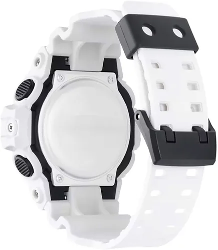 Miniatura 4 de Casio Reloj casual "G Shock" de resina y cuarzo para hombre, color: blanco (Modelo: GA-700-7ACR)
