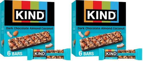 Miniatura 6 de KIND Barras de mantequilla de maní chocolate amargo, sin gluten, aperitivos saludables, 6