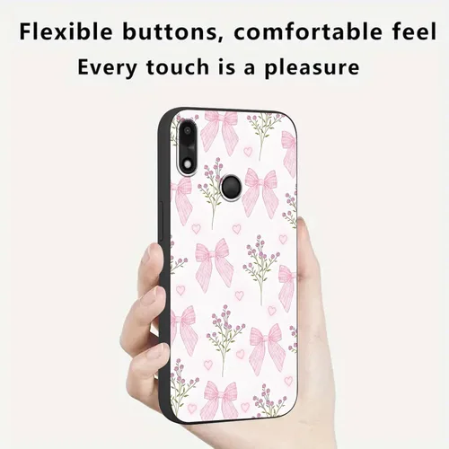 Miniatura 6 de Paquete de 2 Fundas de Teléfono con Lazo Rosa para Gabb Phone 4 6.1", Fundas con Patrón de Flores Florales con Lazo de Cinta Kawaii Lindo de Dibujos