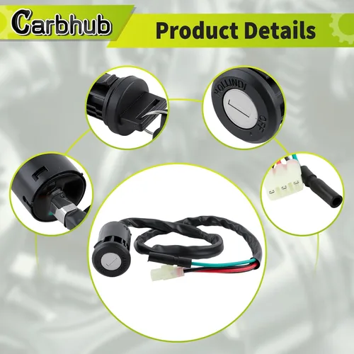 Miniatura 5 de Carbhub Interruptor de encendido w/llaves para Honda TRX250 Recon TRX250EX Sportrax TRX250TE Recon ES TRX250TM Recon Sportrax 400 TRX400EX 2x4