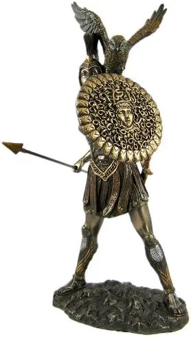 Miniatura 3 de Atenea diosa griega bronceada estatua escultura Minerva