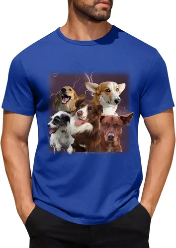 Miniatura 45 de Camisetas personalizadas para hombre, camiseta personalizada con fotos, imagen de mascota, camiseta unisex, diseña tu propio regalo divertido