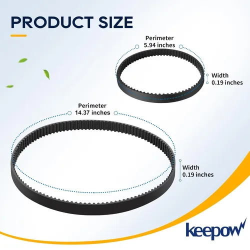 Miniatura 6 de KEEPOW Juego de cinturones de vacío compatible con Hoover Smartwash FH52000, FH52001, FH52002, FH52002G, FH52004PC, FH52013, FH53000PC limpiador