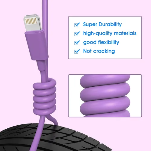Miniatura 3 de [Certificado MFi de Apple] Cargador de iPhone, paquete de 6 (3/3/6/6/6/10 pies), cable Lightning de carga rápida de alta velocidad compatible