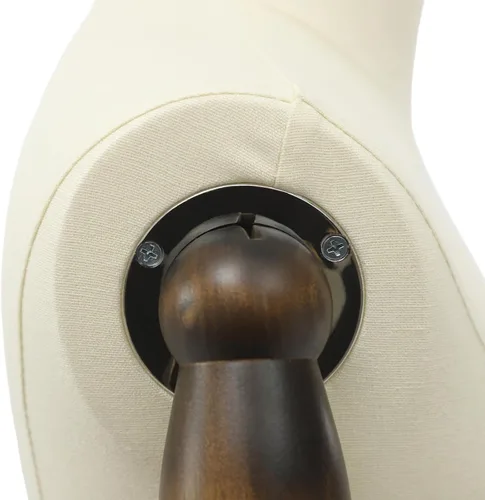 Miniatura 8 de Forma de vestido de maniquí masculino con soporte, cuerpo de maniquí de altura ajustable con estante desmontable para pantalones y soporte