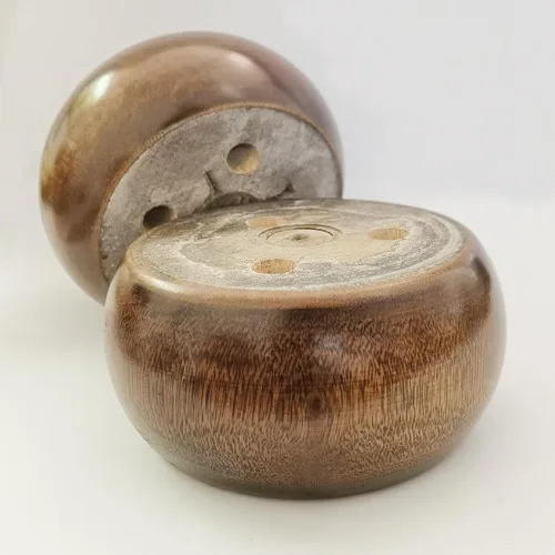 Miniatura 5 de Sofá de madera de 2 pulgadas de alto/elevador de cama con forma redonda, patas de muebles de madera, patas de sofá, patas de repuesto para sofá, Nuez