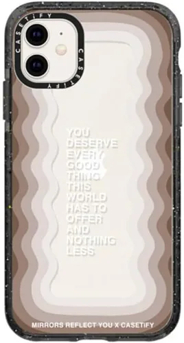 Miniatura 98 de CASETiFY Impact - Funda para iPhone 11 - Flower Power Retro - Negro Transparente