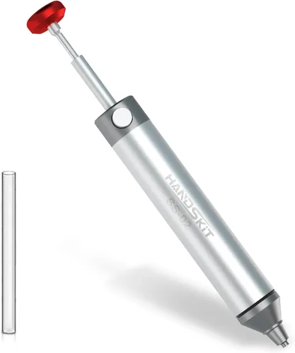 HANDSKIT - Lechón de soldadura, mecha desoldadora sin obstrucciones para eliminación de soldadura, resistente al calor, boquilla de succión,