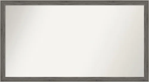 Miniatura 550 de Amanti Art Espejo personalizado, espejo de baño gris plomo a rayas, espejo de pared o espejo de tocador de baño sobre el fregadero