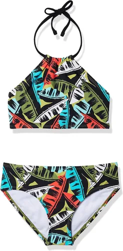 Miniatura 30 de Kanu Surf Mahina bikini halter de 2 piezas para niñas, traje de baño para playa mahina azul