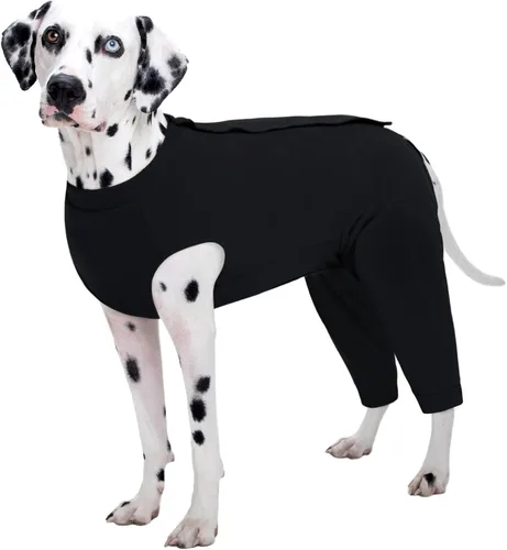 Miniatura 12 de Kuoser Traje de Cirugía para Perro Hembra Esterilización Macho Castración, Manga de Pierna de Perro para Dejar de Lamer Enterizo Suave para Perro