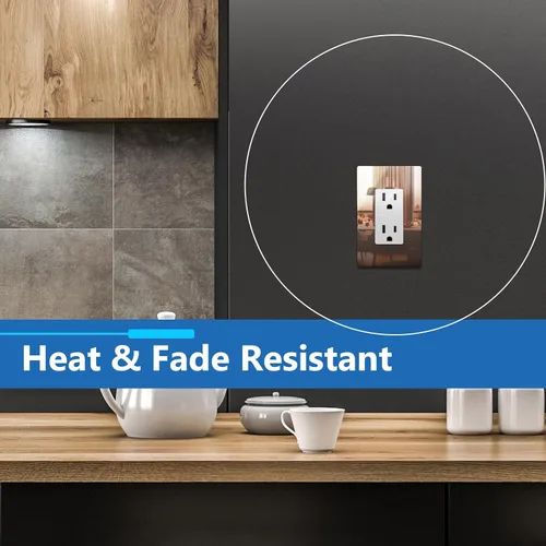 Miniatura 9 de LIDER LSMWP-31M-PRG Placa de pared metálica, resistente a la temperatura y a los impactos, acero inoxidable 201, sin tornillos, tamaño mediano de 1