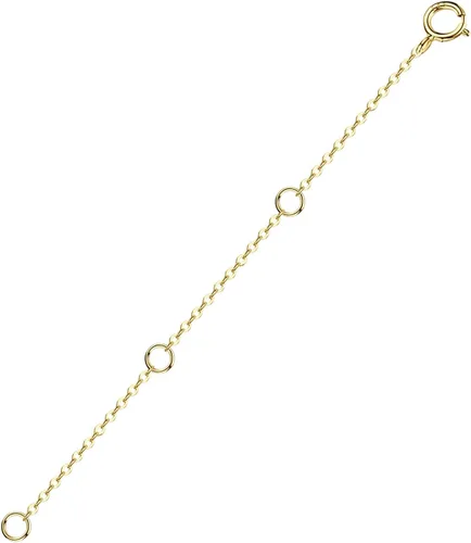 Miniatura 14 de Extensor de Collar de Oro Sólido de 14K Extensor de Pulsera Real de 2 3 4 Pulgadas Cadena Ajustable Duradera Extensión de Tobilleras de Oro