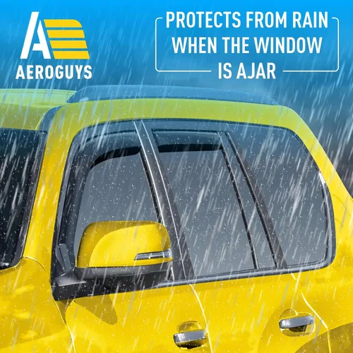 Miniatura 2 de Deflectores de ventana extra duraderos en el canal, protectores de lluvia aptos para Lexus GX 2010-2023, viseras solares, ventilación de viento