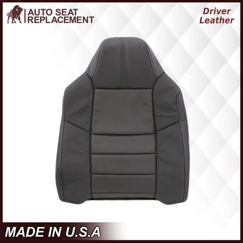 Miniatura 4 de Auto Seat Replacement, Compatible con Ford F250 F350 F450 Lariat Crew Cab 2008 2009 2010, Reemplazo de Funda de Asiento de Cuero Genuino, Fundas