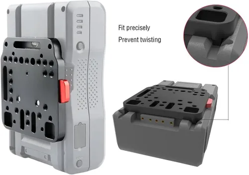 Miniatura 4 de NICEYRIG Kit de montaje de placa de bloqueo V con V-Dock macho V-Lock compatible con DJI Ronin M MX