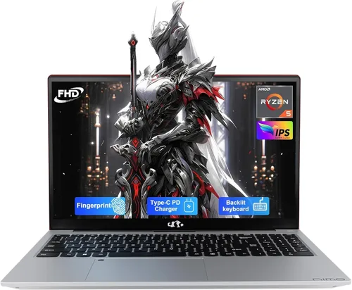 NIMO Portátil IPS FHD de 15.6 pulgadas, 8 GB de RAM 256 GB SSD AMD Ryzen 5 (Beat i5-1135G7, 4 núcleos hasta 3.7 GHz), computadora estudiantil con 2