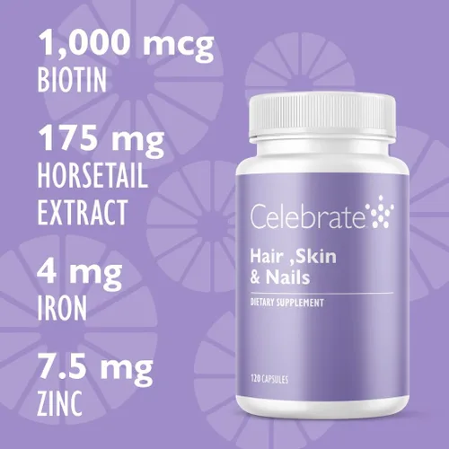 Miniatura 4 de Celebrate Vitaminas Cabello, Piel y Uñas - 120 Cápsulas