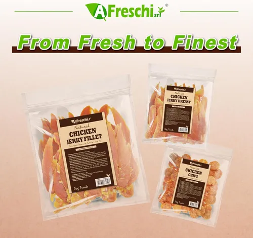 Miniatura 7 de A Freschi srl Cecina de pollo para perro, golosinas totalmente naturales para perros, alta en proteínas, saludable y fácil de digerible, masticables