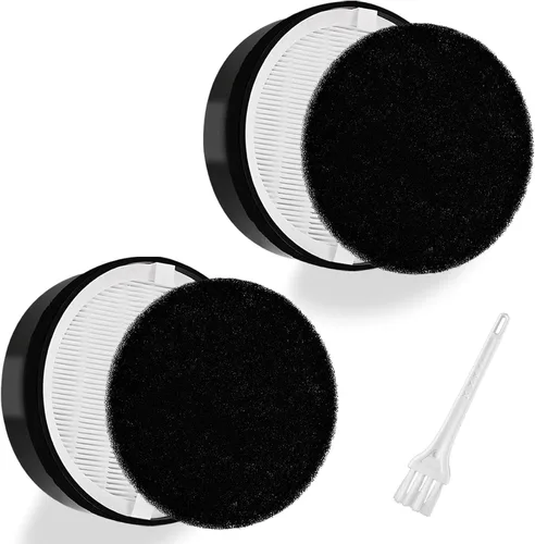 Paquete de 2 filtros de repuesto LV-H132 compatibles con purificador de aire LEVOIT LV-H132 LV-H132-RF, filtro True HEPA H13, filtro de carbón