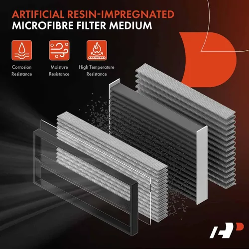 Miniatura 3 de A-Premium Filtro de aire de motor delantero compatible con BMW 325i 2006, 325xi 2006, 328i 2007-2013, 328i xDrive 2009-2013, 328xi 2007-2008, 330Ci