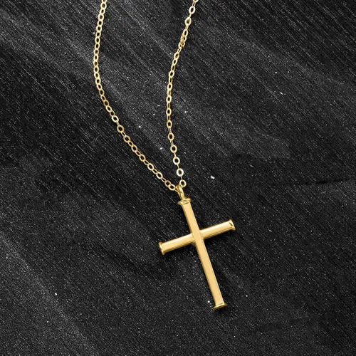 Miniatura 4 de Ross-Simons Italian 14kt Yellow Gold Cross Necklace
