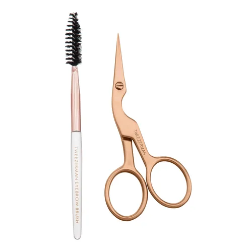 Miniatura 9 de Tweezerman Exclusivas Tijeras y Cepillo para Cejas con Rosa de Té Tea rose