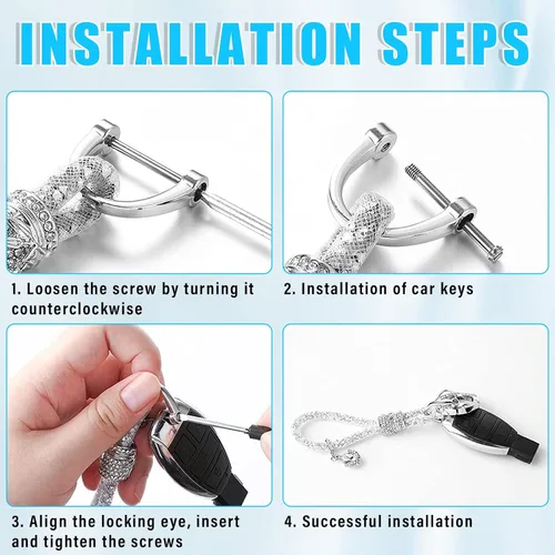 Miniatura 6 de Ziciner Llavero de cristal brillante para mujeres y niñas, llavero de automóvil con purpurina, accesorios universales para llavero (verde)