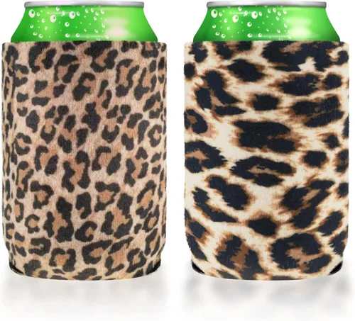 Miniatura 5 de Carol - Fundas de neopreno de terciopelo para latas de refrescos de cerveza, cubierta aislada para bebidas frías, para barbacoa, soltero, fiesta