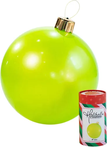 Miniatura 30 de Ornamento Navideño Inflable Holiball – Decoración Definitiva para Interior/Exterior – Reutilizable y Fácil de Almacenar – para Bodas, Fiestas, Plata