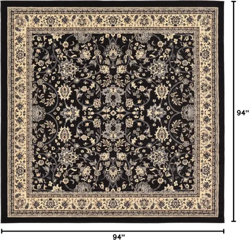 Miniatura 243 de Unique Loom Colección Sialk Hill - Alfombra de área Washington (3 pies 3 pulgadas x 5 pies 3 pulgadas, rectángulo, burdeos/crema)