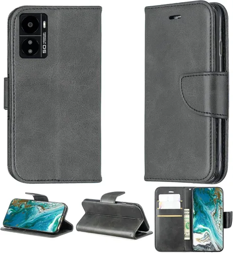 jioeuinly Kalley Black 3 - Funda compatible con Kalley Black 3, funda de piel sintética tipo cartera YZW, color negro
