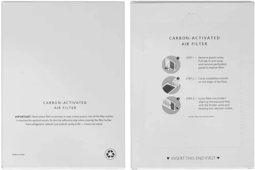 Miniatura 6 de Paquete de 4 filtros de aire de repuesto para refrigerador, filtro de aire de refrigerador activado con carbón compatible con Frigidaire