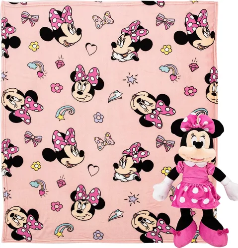 Miniatura 20 de Northwest Mickey Mouse Comic Pop Character Hugger Juego de Almohada y Manta Tipo Throw de Tacto Sedoso, 40" x 50