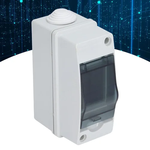Miniatura 9 de Caja de protección de distribución de 8 vías, IP65 2 riel DIN impermeable, transparente, caja de conexiones de distribución para disyuntor de pared