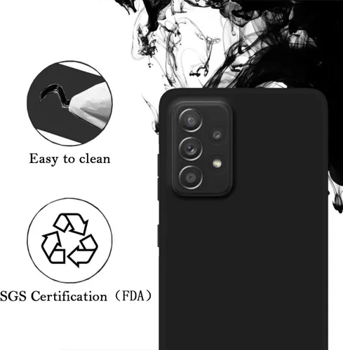 Miniatura 7 de Funda personalizada para Samsung Galaxy A53 5G, funda protectora de poliuretano termoplástico suave contra arañazos, color negro
