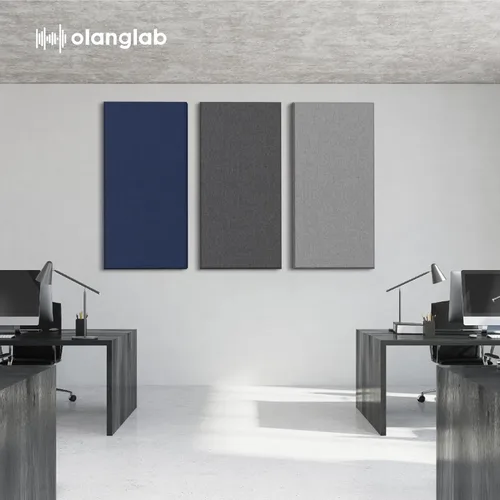 Miniatura 9 de Olanglab Paneles de pared acústicos absorbentes de sonido, 2 unidades, paneles de amortiguación de sonido de fibra de vidrio de 2 pulgadas, 24 x 48